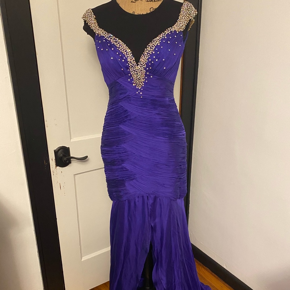 MacDuggal Couture Royal Purple Size 8